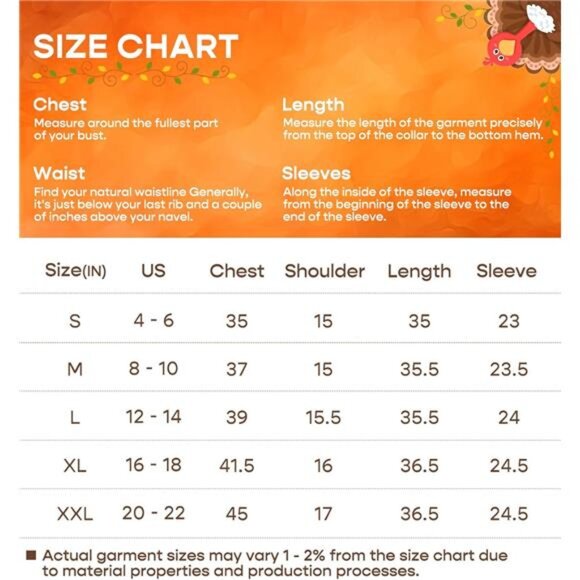 Thanksgiving Women’s Funny Turkey Dress  With Pockets - Picture 7 of 7